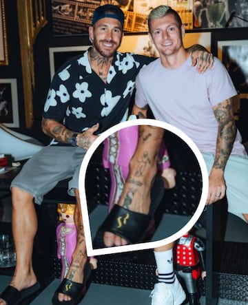 El tatuaje de Sergio Ramos (Instagram).