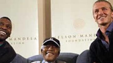 Nelson Mandela pide el apoyo de Beckham para Sudáfrica 2010