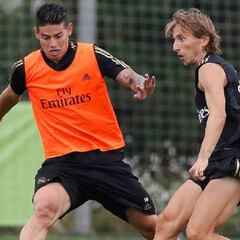 ¿James Rodríguez a lo Luka Modric ante el Valladolid?