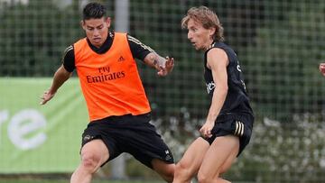 ¿James Rodríguez a lo Luka Modric ante el Valladolid?