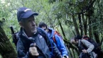 Carlos Soria, al frente.