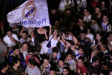 Real Madrid celebrate LaLiga title win at Cibeles