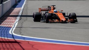 Fernando Alonso en Sochi.