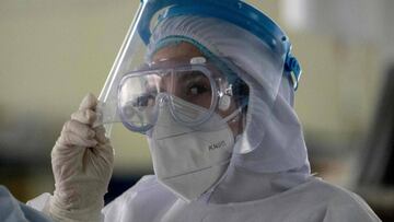 Personal de la Salud tratando a pacientes on coronavirus en El Tunal Public Hospital, Bogota. Junio 16, 2020. 