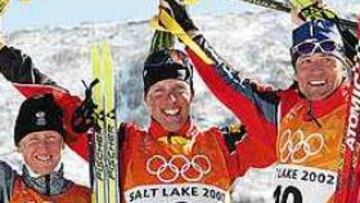 IMPARABLE. Johann Muehlegg logró ayer una espectacular victoria y logró el segundo oro de la historia española en unos Juegos Olímpicos de Invierno.