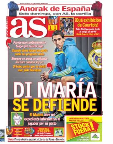 Las portadas de AS de enero