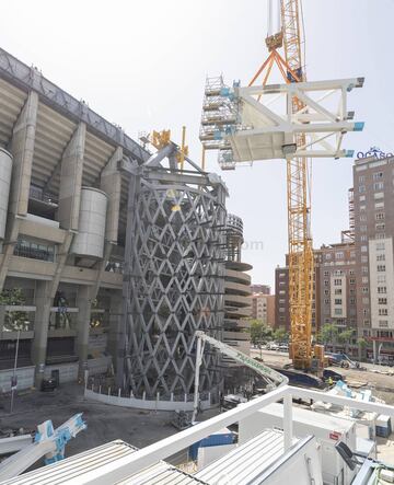 Siguen las obras de reforma del Santiago Bernabéu