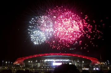 La fiesta del Wanda Metropolitano terminó con fuegos artificiales.