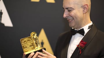 Marcos Fajardo con su Premio Oscar t&eacute;cnico 2017