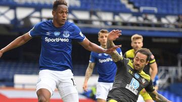 Mina vuelve a la titular y Everton empata con Southampton