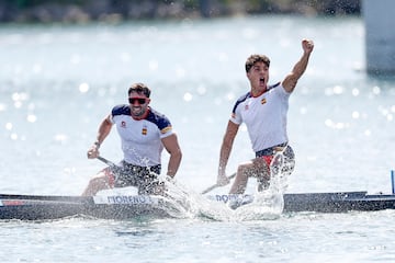 Joan Antoni Moreno y Diego Domínguez quedan terceros con muchísima tensión, pero consiguen una nueva medalla en el C-2 500. 