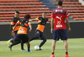 Deportivo Independiente Medellín se prepara en su sede para el compromiso ante Envigado en la undécima jornada de la Liga Águila I - 2019 en Medellín