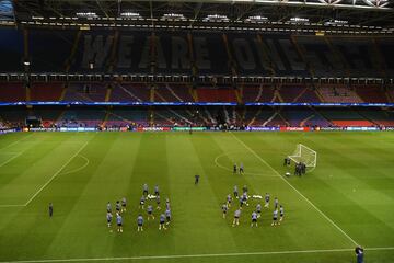 Las imágenes del entrenamiento del Real Madrid en Cardiff