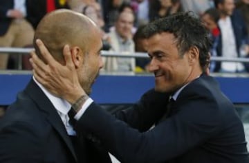 Pep Guardiola y Luis enrique 