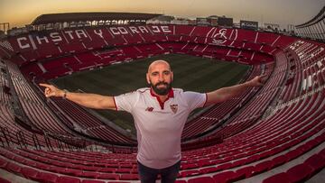 Monchi, en el Ramón Sánchez Pizjuán.