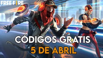 Free Fire códigos 5 de abril