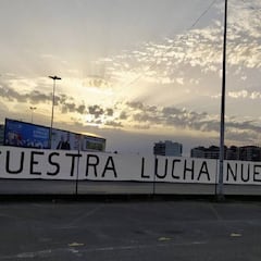La afición del Elche se ilusiona: "Vuestra lucha, nuestro sueño"