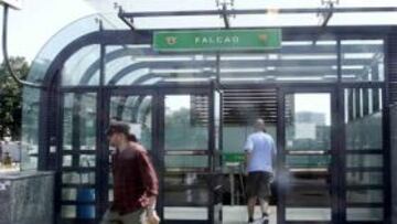 Estación con el nombre de Falcao.