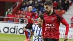 Alain Oyarzun, durante un partido con el Mirand&eacute;s.