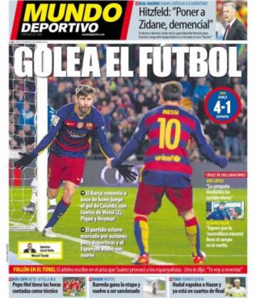 Portadas de la prensa mundial