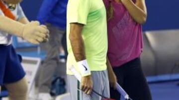 Confidencias entre Azarenka y Federer. 
