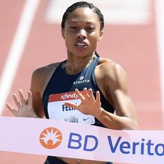 Allyson Felix vuelve a volar en los 400 metros a sus 35 años