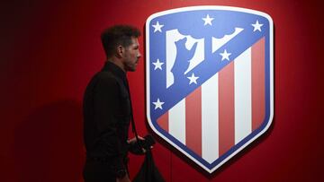 Diego Simeone, entrenador del Atletico de Madrid.