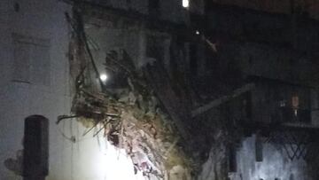 Edificio derrumbado en Chiva
