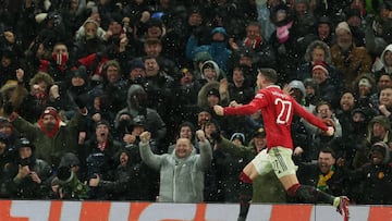 Manchester United scored three second-half goals at Old Trafford to take a commanding first-leg lead in their Europa League last-16 tie with Real Betis.