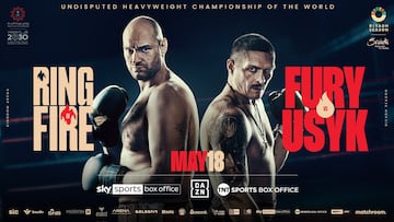Cartelera de la velada por el t¨ªtulo indiscutido del peso pesado entre Tyson Fury y Oleksandr Usyk.