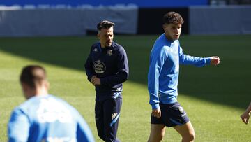 De la Barrera y Trilli con el Deportivo