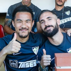 El Málaga hace oficial el fichaje de Okazaki tras cinco días en vilo