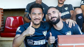 Okazaki con Cifu en Algeciras. El japons 