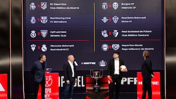 07/01/26 SORTEO OCTAVOS COPA DEL REY RFEF ALFREDO SANTAELENA JUAN SABAS CLAUDIO ARZENO