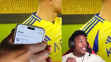 IShowSpeed obtiene el numero del celular de Cristiano Ronaldo