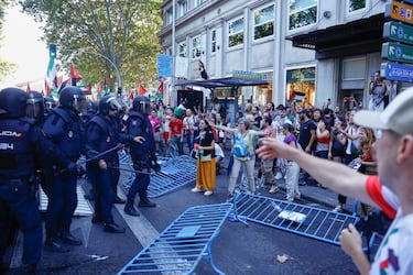 Las protestas pro-Palestina en las calles de Madrid.