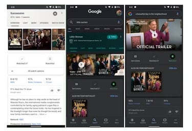 Google estrena la función ‘Watchlist’ para series y películas