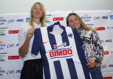 La tenista rusa ha mostrado su afecto por los Rayados de Monterrey en diversas ocasiones que asiste a México