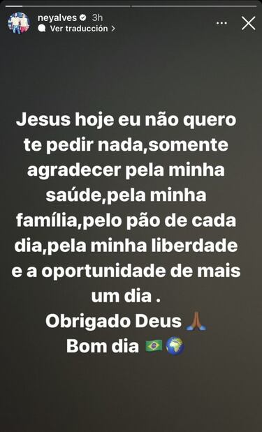 El misterioso mensaje del hermano de Alves: ¡°Jes¨²s, hoy no quiero pedirte nada¡±