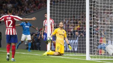 Oblak, en el 0-2 de la Juventus.