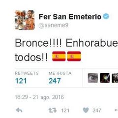 Lluvia de elogios en las redes tras el bronce de la Selección