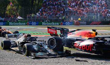 El accidente entre Hamilton y Verstappen que rozó la tragedia