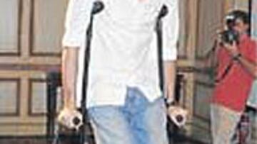 Pau Gasol, ayer en Madrid.