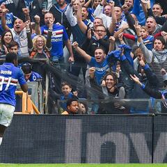 Duván Zapata marca su cuarto gol con la Sampdoria