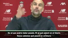 Guardiola estalla con pregunta del VAR: Golpes a la mesa...