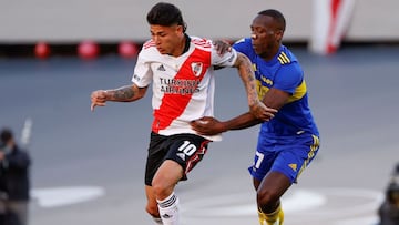 River Plate venci&oacute; 2-1 a Boca Juniors en el Monumental con doblete de Juli&aacute;n &Aacute;lvarez. Cardona, Fabra y Campuzano titulares, Carrascal ingres&oacute;