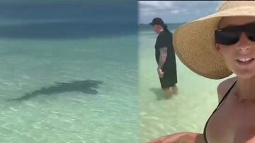 Undertaker protege a su esposa de un tiburón en la playa y el video se hace viral