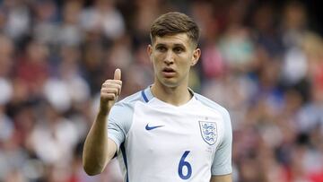 John Stones, durante un partido amistoso entre Inglaterra y Turquía.