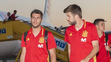 Morata está con la Selección, con la que marcó un gol el miércoles a Colombia.