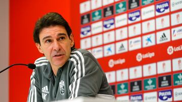 Aitor Karanka durante la rueda de prensa.